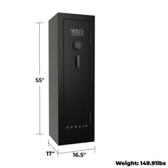 Sports Afield Domain Series 12-Gun Fireproof Gun Safe with Electronic Lock