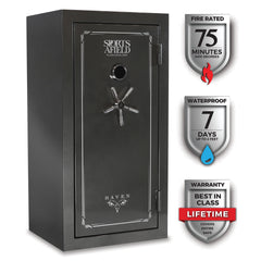 Sports Afield Haven Series 36-Gun Fire and Waterproof Electronic Lock Gun Safe