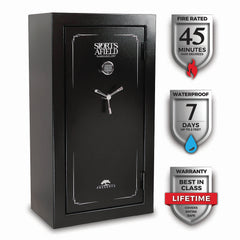 Sports Afield Preserve Series 32-Gun Fire and Waterproof Gun Safe with Electronic Lock