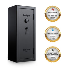 Remington Gun Club 20 + 2-Gun Fireproof and Waterproof Gun Safe with Electronic Lock