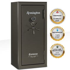 Remington Express 24-Gun Fireproof and Waterproof Gun Safe with Electronic Lock