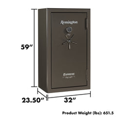 Image of Remington Express 34-Gun Fireproof and Waterproof Gun Safe with Electronic Lock