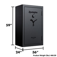 Remington Gun Club 36 + 4-Gun Fireproof and Waterproof Gun Safe with Electronic Lock