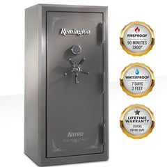 Remington Nitro 26-Gun Fireproof and Waterproof Gun Safe with Electronic Lock