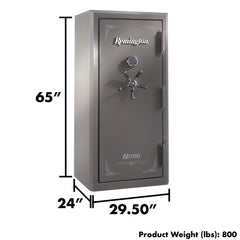 Remington Nitro 26-Gun Fireproof and Waterproof Gun Safe with Electronic Lock